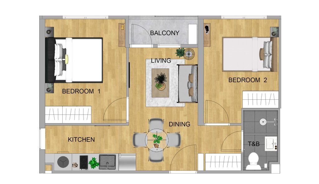 Condo Floor Plan at One Lancaster Park